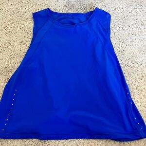 Women's Blue Sleeveless Top